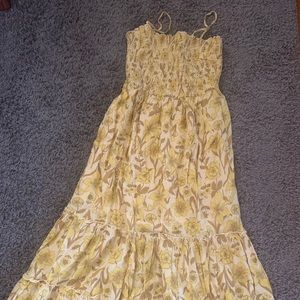 Yellow floral sundress